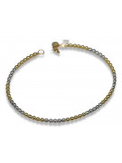 Brazalete italiano de oro 14k 585 Fantazy pulsera cfb017yw