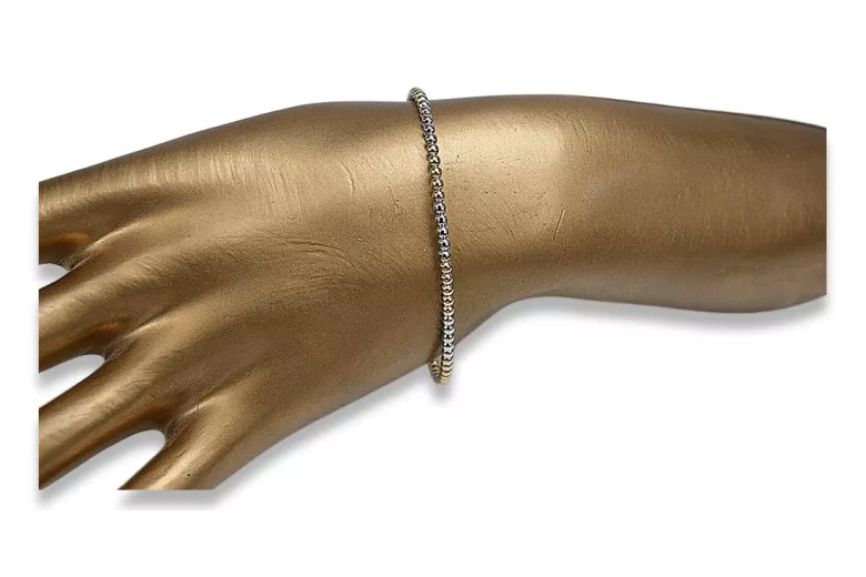 Brazalete italiano de oro 14k 585 Fantazy pulsera cfb017yw