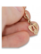 "Vintage Leaf Design Earrings in 14K 585 Rose Pink Gold without Stones" ven245