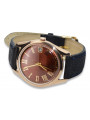 Vintage rose 14k 585 gold men's Poliot watch vw035