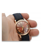 Russische Sowjetische Rose 14 Karat 585 Gold Poliot Herrenuhr vw035