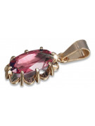 Vintage rose gold plated silver 925 alexandrite ruby emerald sapphire zircon ... pendant vpc009rp
