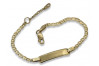 Women's gold bracelet 14k 585 Italian on the leg cbc001y