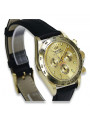 Goldene Herrenuhr Geneve ★ zlotychlopak.pl ★ Gold Reinheit 585 333 Niedriger Preis!