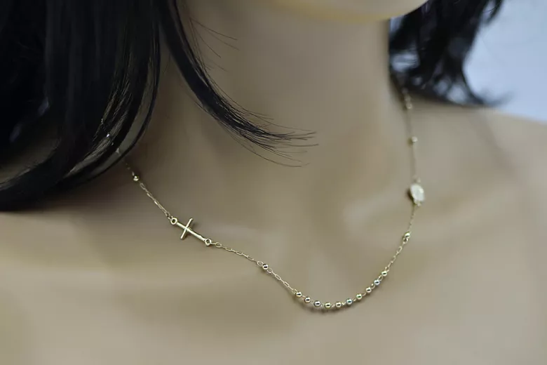 Italian 14k gold rosary chain "Dolce Gabbana" rcc002ywr