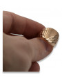 Russische Rose Sowjetische 14k 585 Gold Herren Signet Ring csn011r