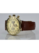 Элегантные мужские часы с золотым ремешком 14к 585 Geneve mw012y-y