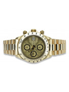 Złoty zegarek z bransoletą męski 14k Geneve mw041y&mbw015y