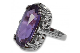 Vintage 925 Silver Ring Alexandrite Ruby Emerald Sapphire Zircon vrc038s