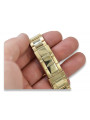 Złoty zegarek z bransoletą męski 14k Geneve mw014ydbr&mbw017y