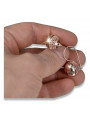 "Bijoux d'oreilles vintage en or rose 14 carats d'origine Pas de pierres" ven122