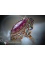 Russian Soviet rose 14k 585 gold Alexandrite Ruby Emerald Sapphire Zircon ring  vrc017