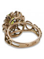 Russian Soviet rose 14k 585 gold Alexandrite Ruby Emerald Sapphire Zircon ring  vrc032