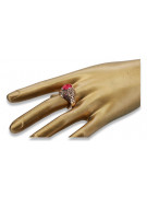 Руска съветска роза 14k 585 злато александрит рубин изумруд сапфир циркон пръстен vrc030