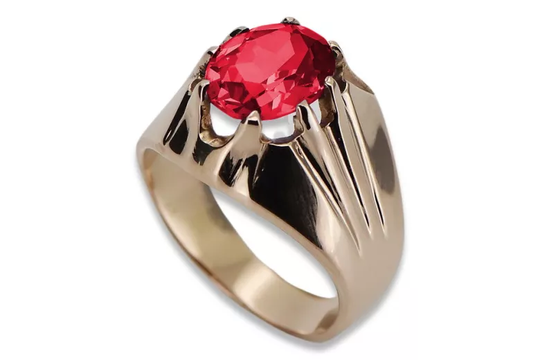 Ruso soviético rosa 14k 585 oro Alejandrita Rubí Esmeralda Zafiro Circón anillo vrc016