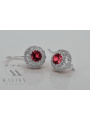 Vintage Vintage 925 Silver Ruby earrings vec002s