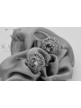 "Élégantes Boucles d'oreilles vintage, Or rose 14 carats d'origine russe vec002" style
