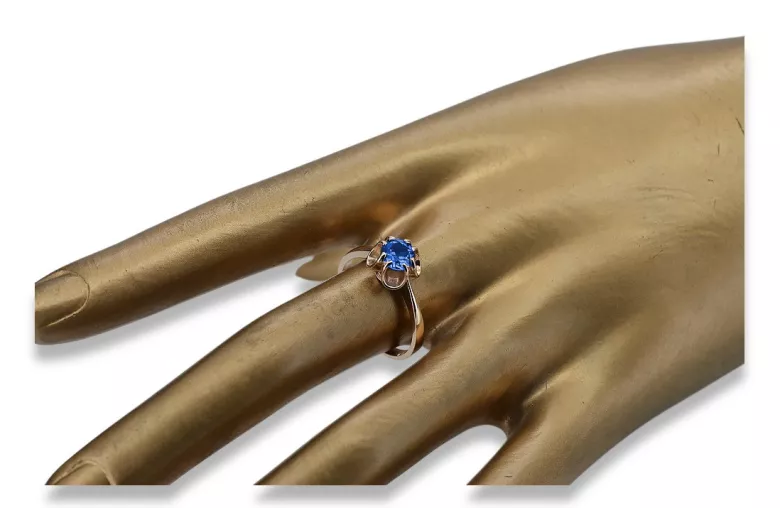 Russian Soviet rose 14k 585 gold Alexandrite Ruby Emerald Sapphire Zircon ring  vrc348