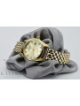 Złoty zegarek z bransoletą damską 14k włoski Geneve lw020ydg&lbw004y