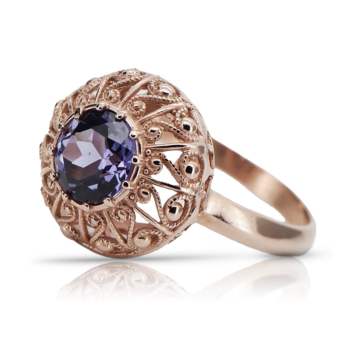 Alexandrite ring gold silver women vintage Alexandrite engagement ring –  Ohjewel