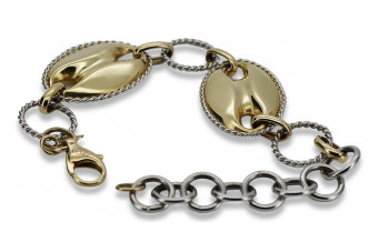 Italian yellow 14k 585 gold Fantazy bracelet cbt001yw