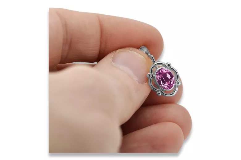 copy of Rusă sovietică de argint 925 Alexandrite Ruby Smarald Safir Acvamarina Zircon ... cercei vec033s