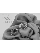 Bijoux uniques : Boucles d'oreilles vintage en or rose 14 carats, Style russie soviétique vec033 style