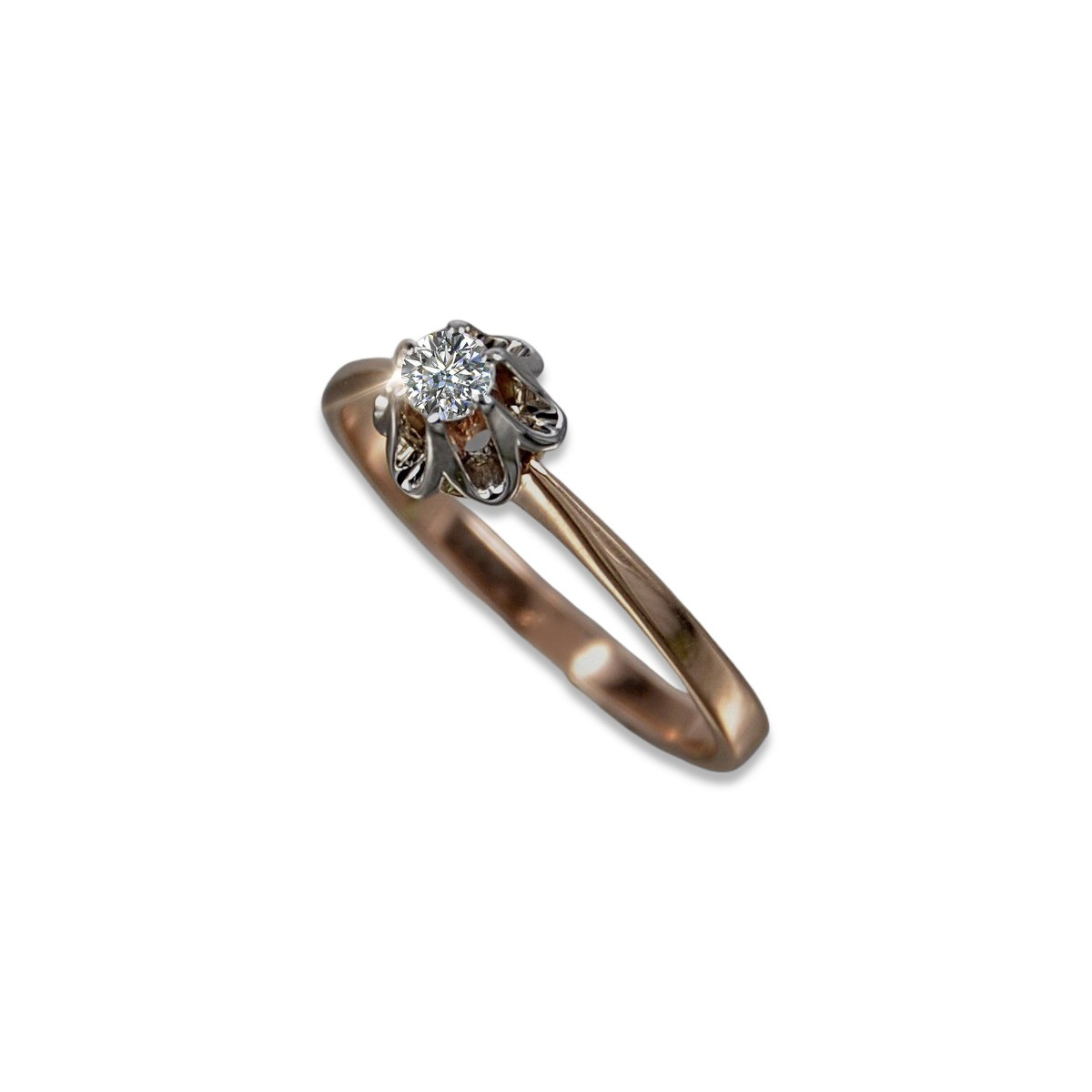 Dome Filigree Halo Vintage Round diamond Engagement Ring In 18K Rose Gold |  Fascinating Diamonds