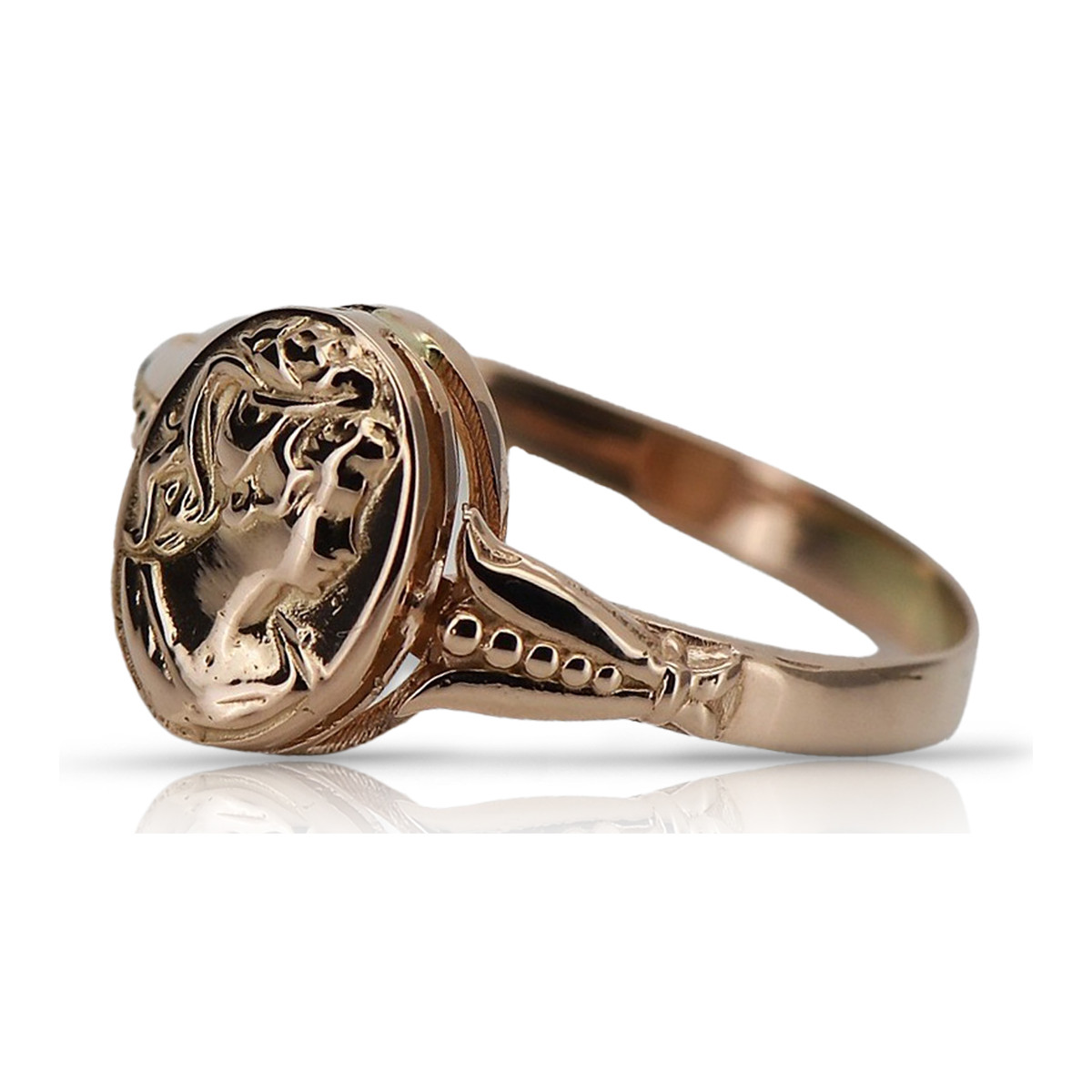 Russische sowjetische rose rosa 14k 585 gold Vintage Ring vrn001