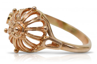 Розовое золото 14 к 585 винтажное кольцо без камней vrn179