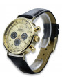 Galben 14k 585 ceas de aur pentru bărbați Geneve mw012y-gb