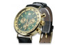 Galben 14k 585 ceas de aur pentru bărbați Geneve mw012y-gr