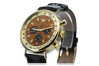 Reloj de hombre amarillo 14k 585 oro Geneve mw012y-br