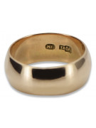 Russischer sowjetischer rosafarbener 14-karätiger 585-Gold-Vintage-Ring vrn007