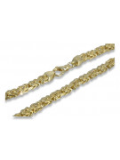 Bracelet Bizantin italien en or jaune 14 carats cb052y