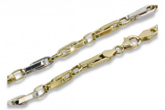 Chaîne moderne italienne en or jaune 14 carats cc062yw