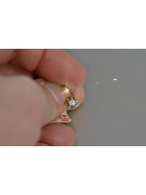 Vintage rose pink 14k 585 gold diamond earrings ved153 Vintage