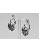 Vintage 925 Silver earrings setting vec079s Vintage