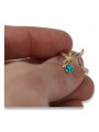 Ekskluzywny pierścionek Akwamaryn w stylu Vintage z 14k różowego złota vrc095