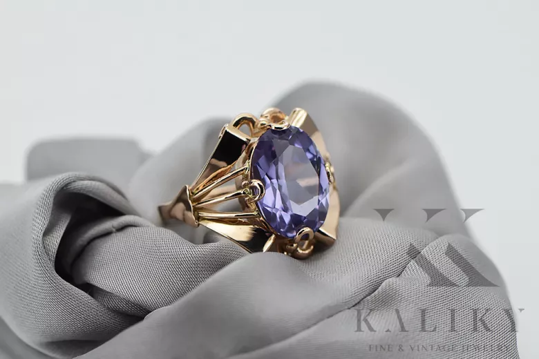 1ct Color change alexandrite ring gold women vintage alexandrite engag –  Ohjewel