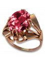 Oryginalny Rubinowy Pierścień Vintage z 14k Różowego Złota vrc017 Vintage