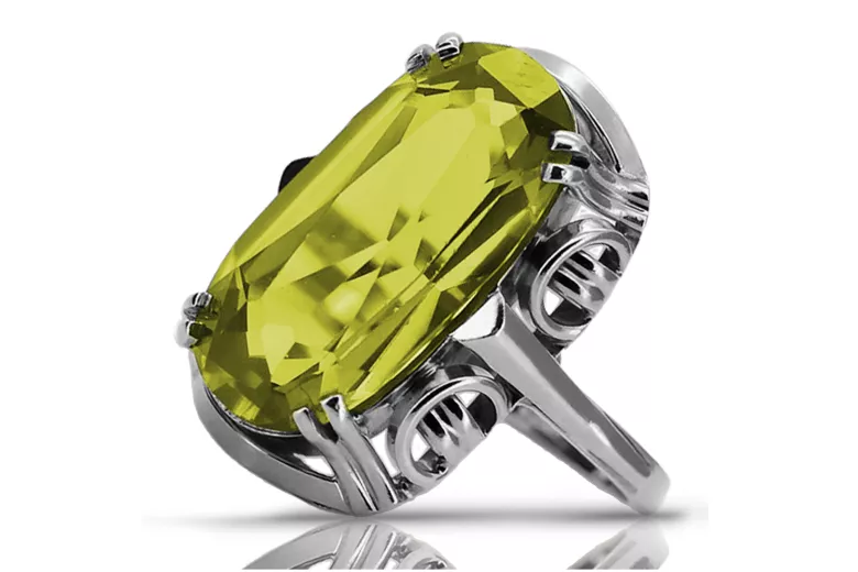 Russian Soviet rose 14k 585 gold Alexandrite Ruby Emerald Sapphire Zircon  ring vrc014