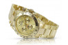 Жълт 14k 585 златен мъжки часовник Geneve mw014ydg&mbw017y