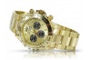 Жълт 14k 585 златен мъжки часовник Geneve mw014ydgb&mbw017y