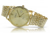 Італійський жовтий 14k 585 золотий чоловічий годинник Geneve mw017y&mbw008y
