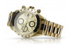 Жълт 14k 585 златен мъжки часовник Geneve mw041y&mbw015y