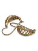 "Original Vintage 14K Rose Gold Hanging Earrings with No Stones" ven154