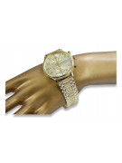 Жълт 14k 585 златен мъжки часовник Geneve mw005ydg&mbw006y18cm