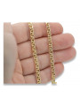Yellow rose gold chain ★ russiangold.com ★ Gold 585 333 Low price ★ Garibaldi Bismark