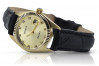 желтое 14 585 золото Rolex стиль Леди часы Geneve lw020y